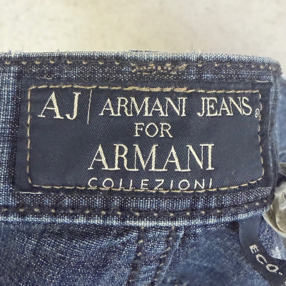 Vtg 90s Armani Jeans 34x32 Straight Indigo 005 Series… - Gem